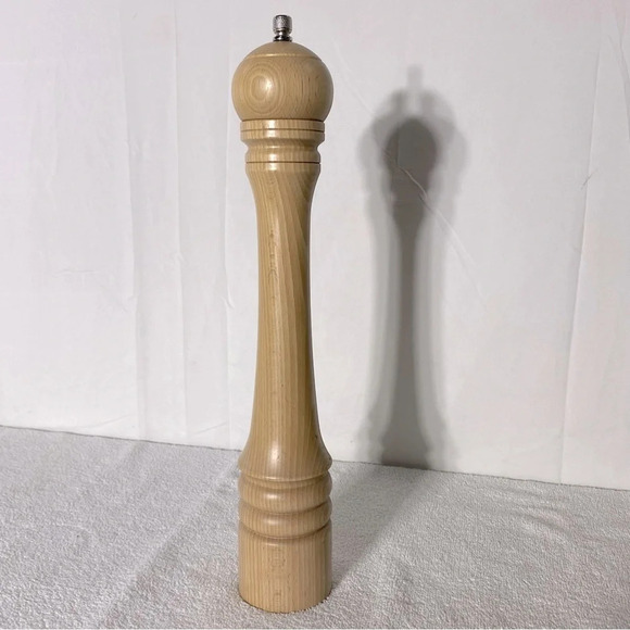 Vintage Trudeau 16” Blonde Wood Pepper Grinder Pepper Mill - Picture 4 of 14